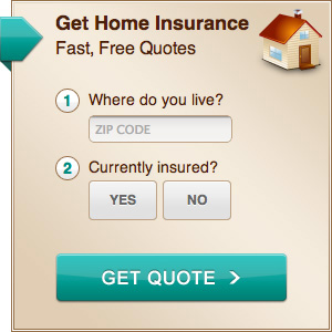 example of Yahoo Homes insurance widget